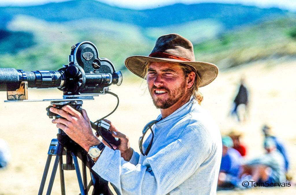 Sonny Miller filming in australia for the search. Photo Tom Servais