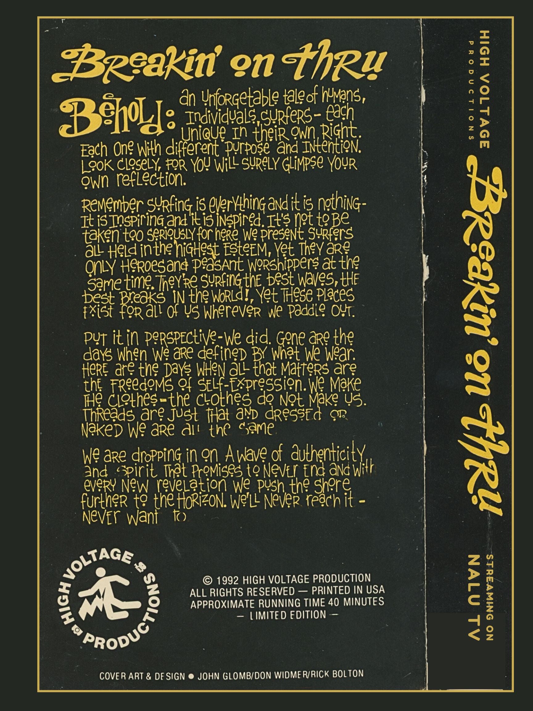 Breakin' On Thru | Stream