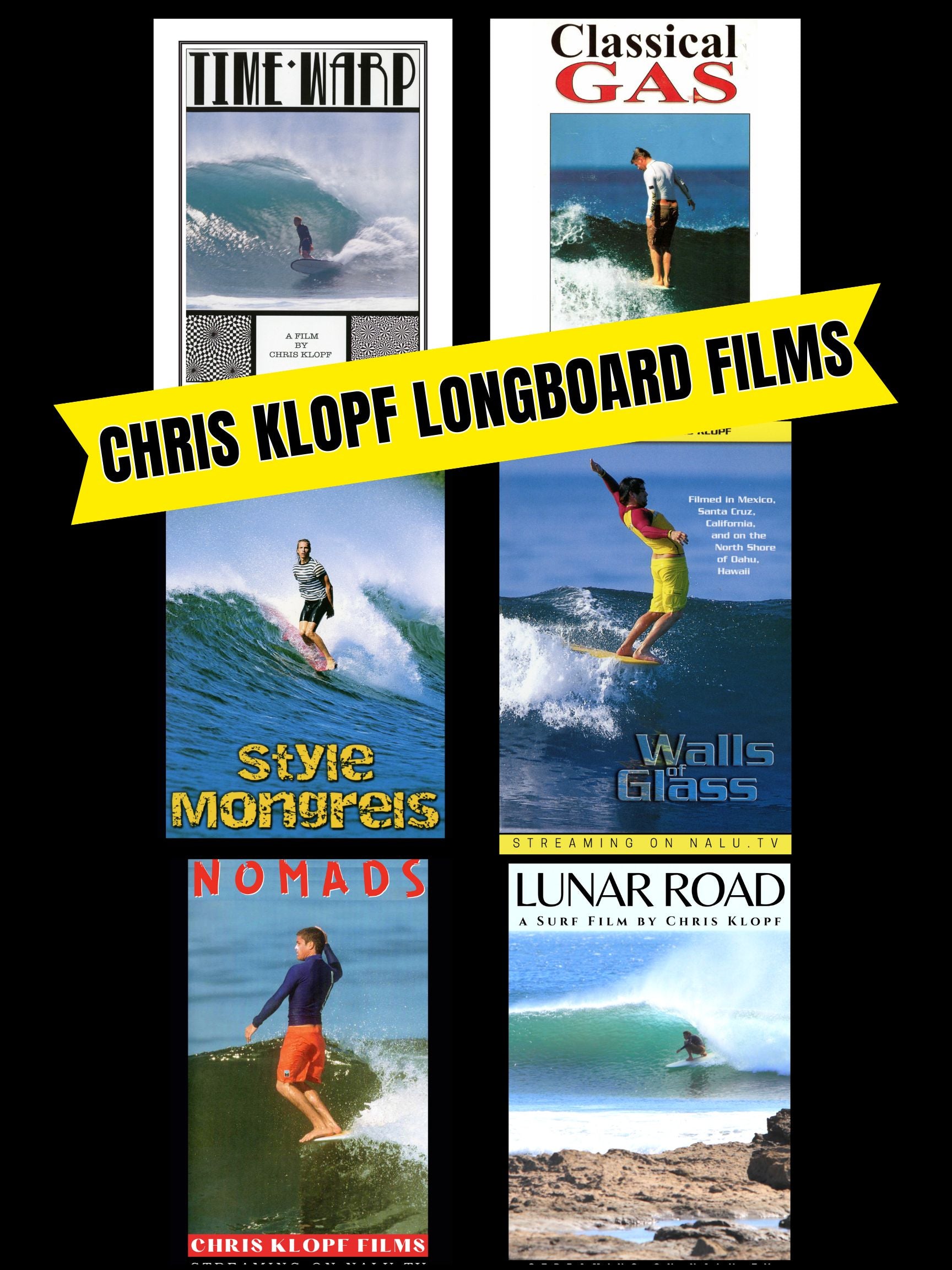 Chris Klopf Longboard Films | 6 Movie Bundle Deal Stream