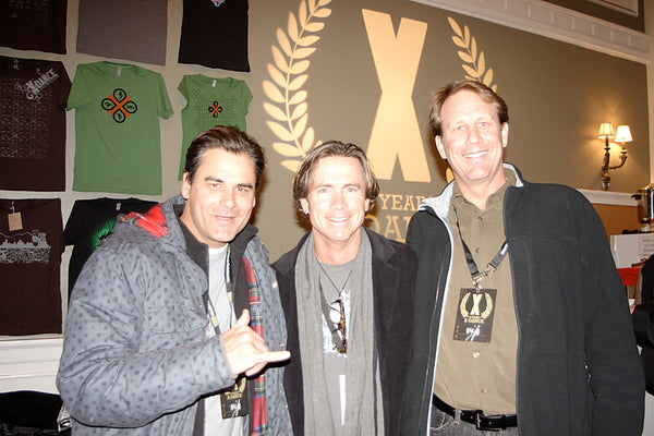 Derek and Craig Hoffmann with one of the X-Dance crew. X-Dance Film Festival, Salt Lake City, 2010.