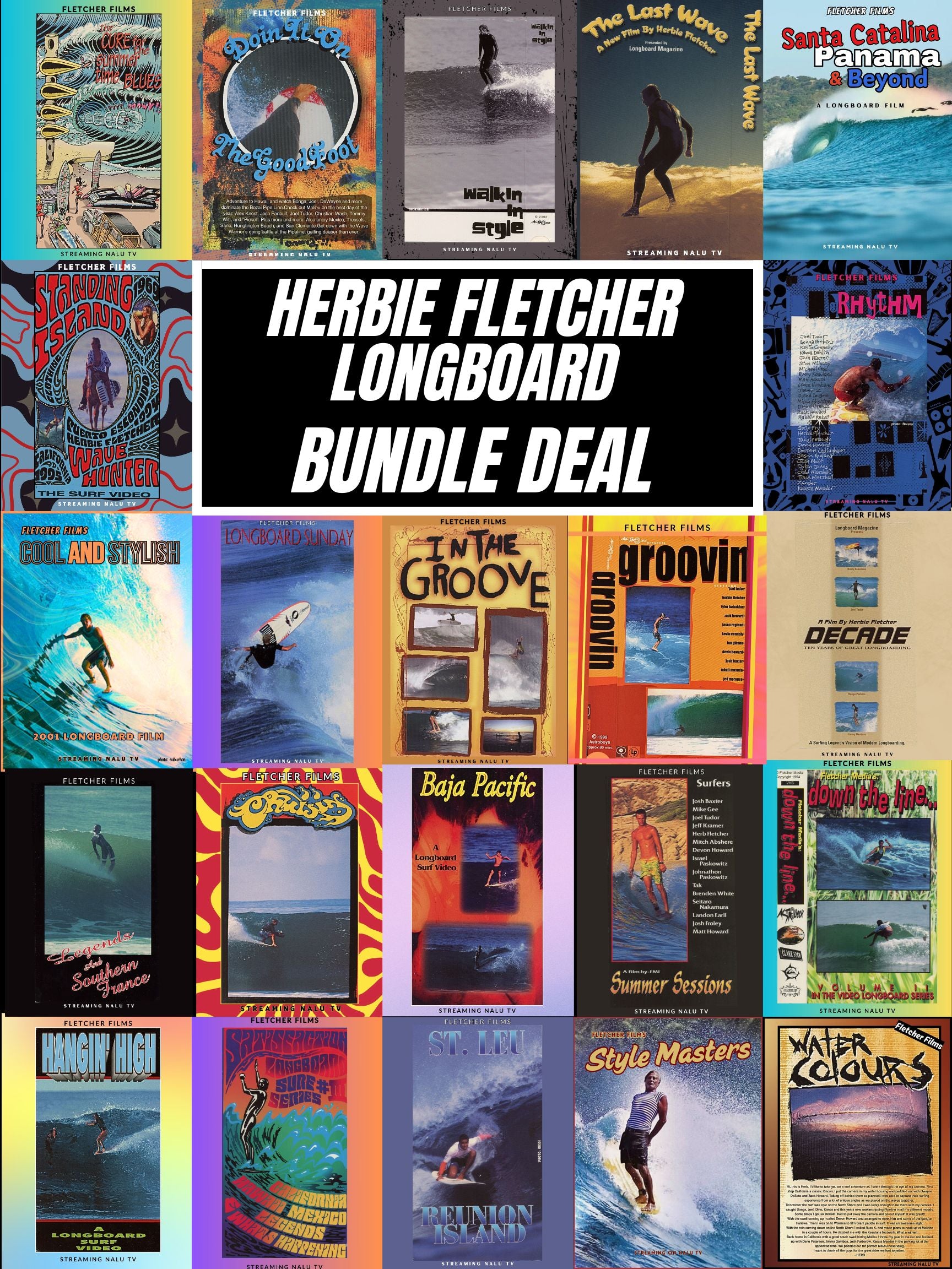 Fletcher Films Longboard | 21 Movie Bundle Deal | Stream