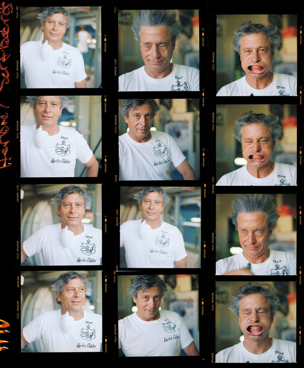 Contact sheet from a portrait session