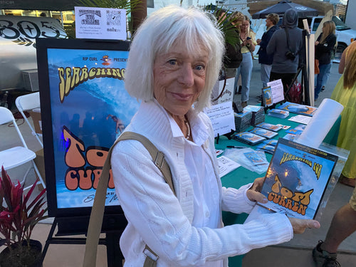 Jeanine Curren, Tom Curren's mom, at the Santa Barbara screening