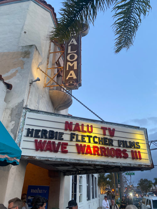 Nalu TV and Herbie Fletcher Films: Wave Warriors III on the marquee