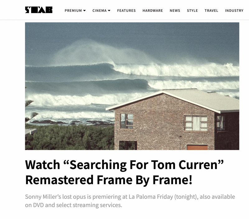 Searching for Tom Curren, remastered frame by frame