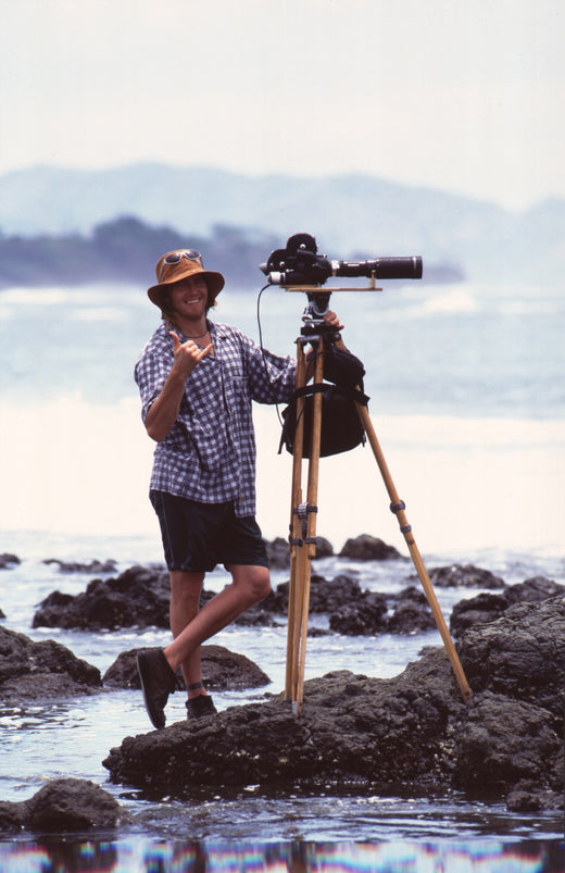 Sonny Miller filming The Search, 1994