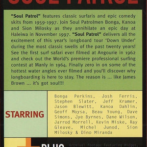 Soul Patrol back cover with cast and credits