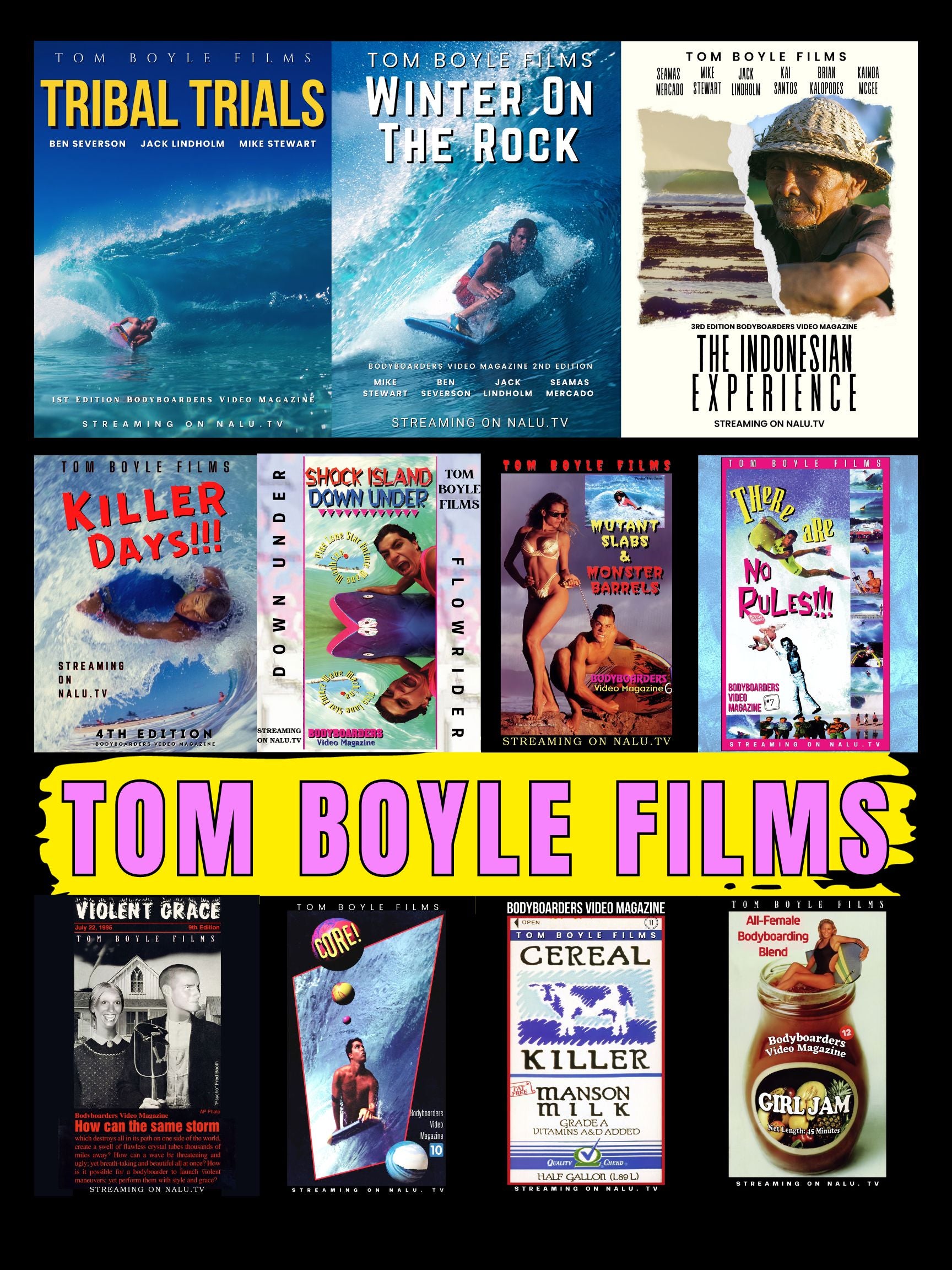 Tom Boyle Films | 11 Movie Pack Bundle Stream