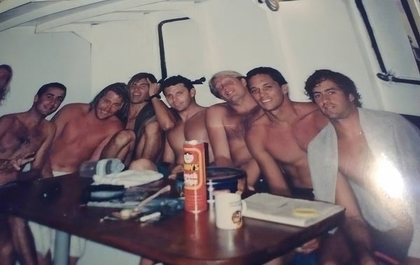 The Search, Mentawai Islands, 1993: Greeny, Sonny, Frankie, Dooma, Derek, Brock and Tom