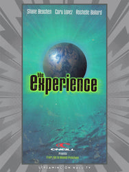 Poster for 'The Experience' with a globe design and O'Neill branding.