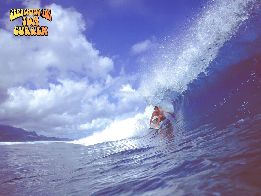 Tom Curren pulling in, Tahiti.