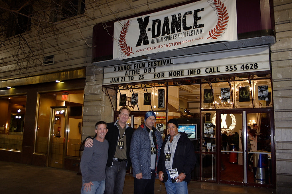 Richard Cheski, Derek Hoffmann, Craig Hoffmann and Larry Haynes at the X-Dance film festival. Salt Lake City Utah. 2010