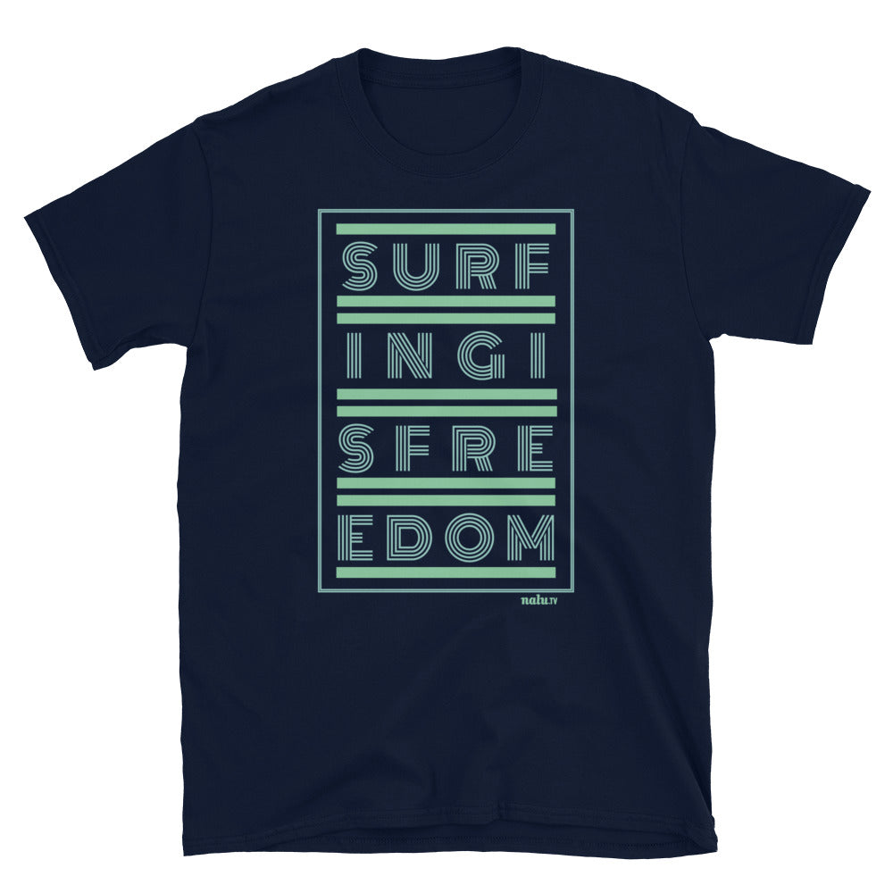 Surfing is Freedom | T-Shirt Retro Green