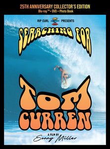 Cover art for the film 'Searching for Tom Curren' for the 25th anniversary blu-ray collector's edition.